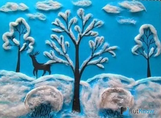 DIY beautiful winter landscape