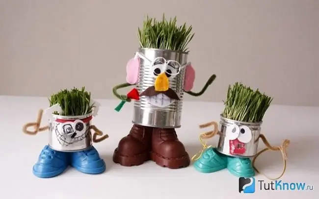 Flower Tin Can Pots