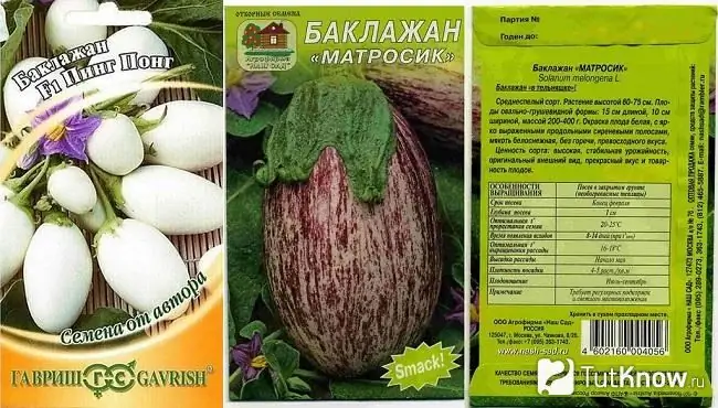 Eggplant seed packaging