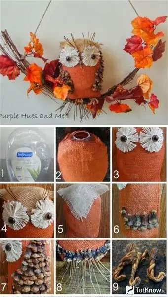 DIY håndverk av burlap