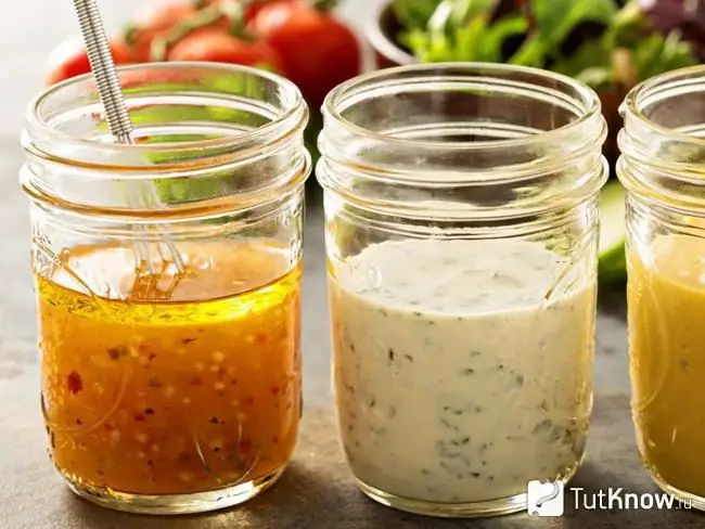 Componenten van saladedressings