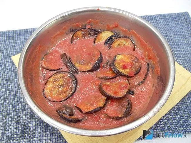 Aubergine blandet