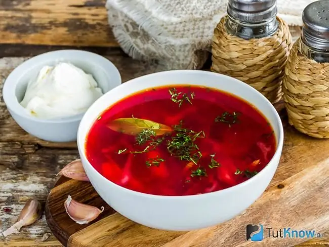 Borsch magre, recepta clàssica