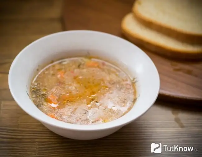 En tallerken med magert suppe hver dag