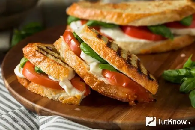 Panini sandwiches