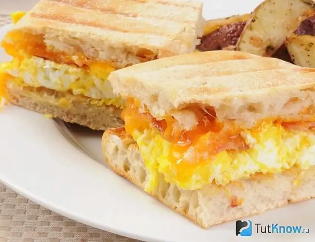 Panini with fried egg