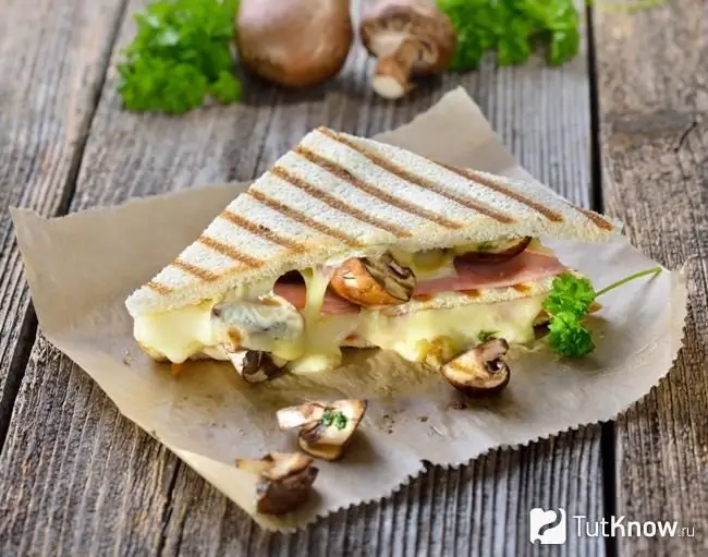 Panini z grzybami