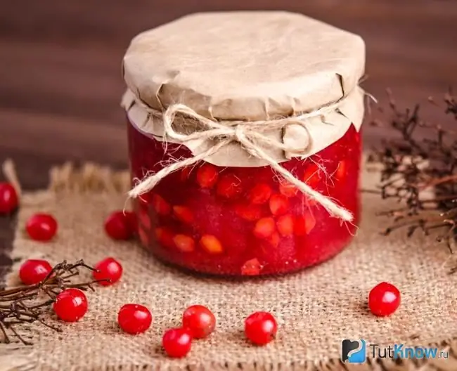 Viburnum jam with orange