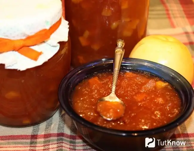 Mermelada de calabacín y manzana