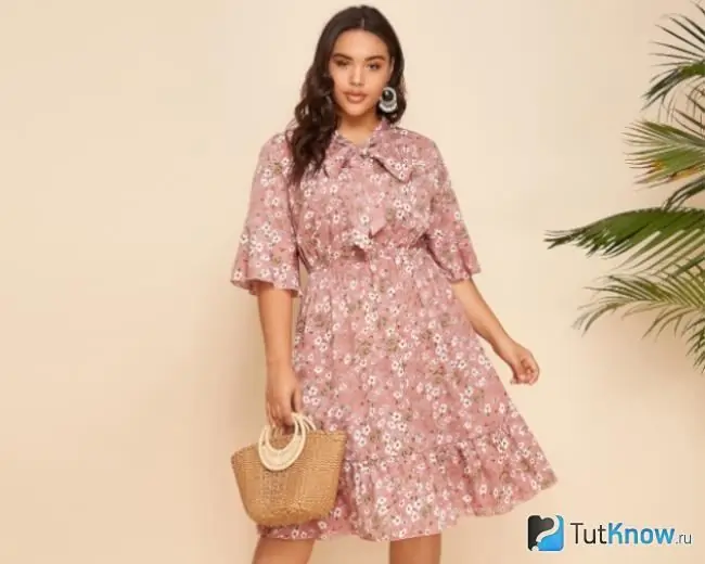 Summer dress with floral print