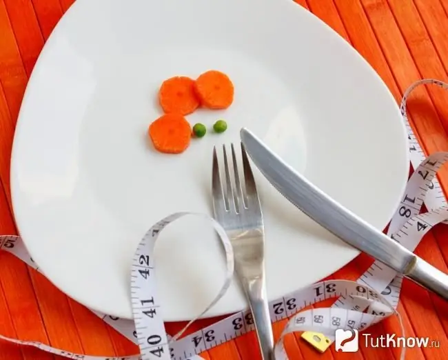 Diet penurunan berat badan radikal untuk 1 kg dalam 1 hari