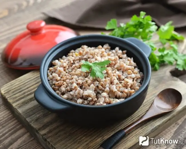 Bubur soba untuk diet Inggris selama seminggu