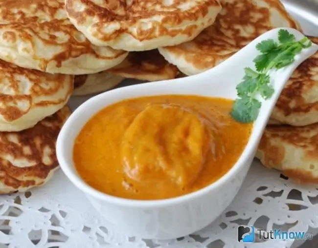 Sofrito ntses rau pancakes