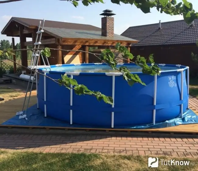 Frame pool for summer cottages