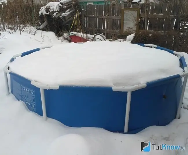 The inability to operate a frame pool for a summer residence in winter