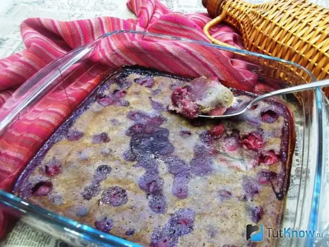 Kant-en-klare chocoladeclafoutis met kers