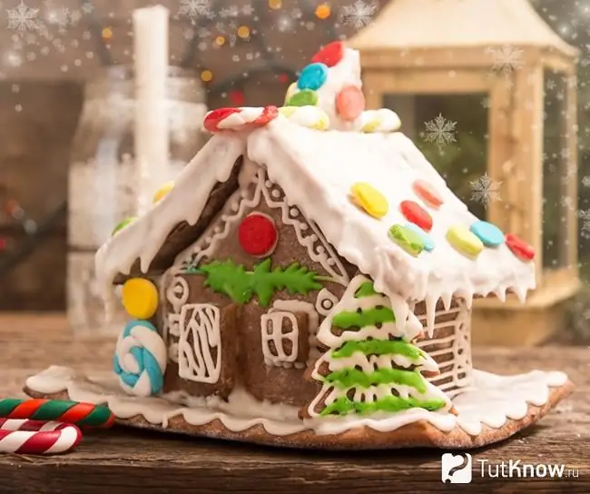 Gingerbread house ως δώρο για το νέο έτος