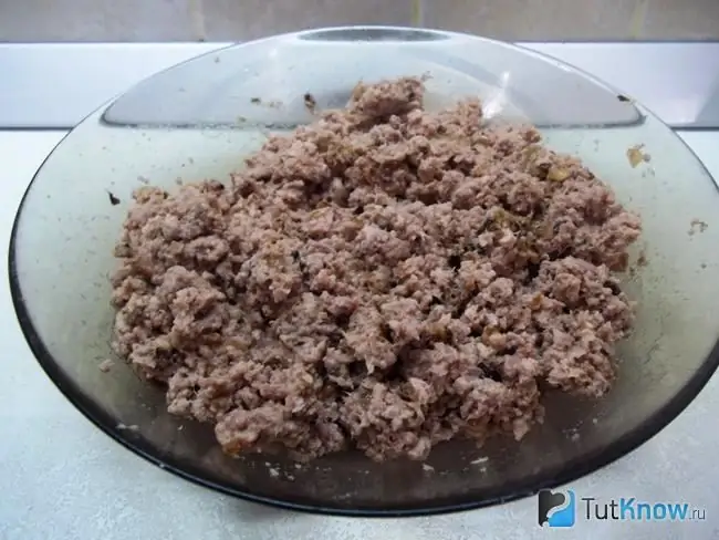 Ready meat filling