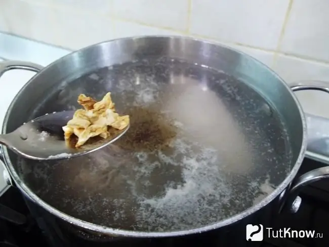 Added celery root to the pot