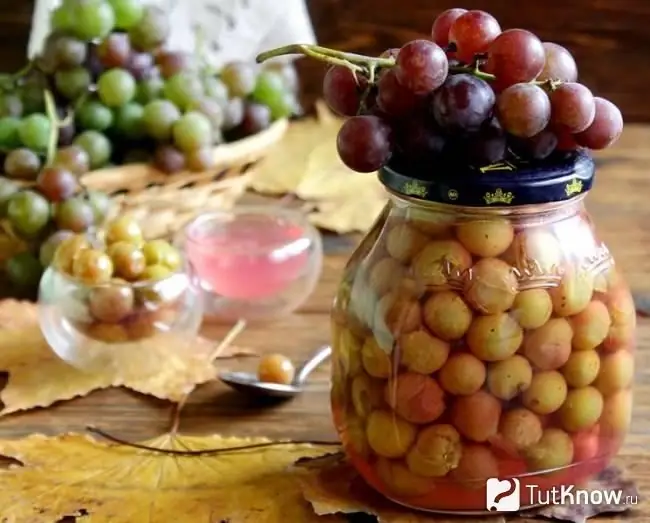 L'uva è come le olive per l'inverno