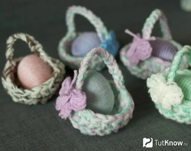 Yarn Easter Egg Basket