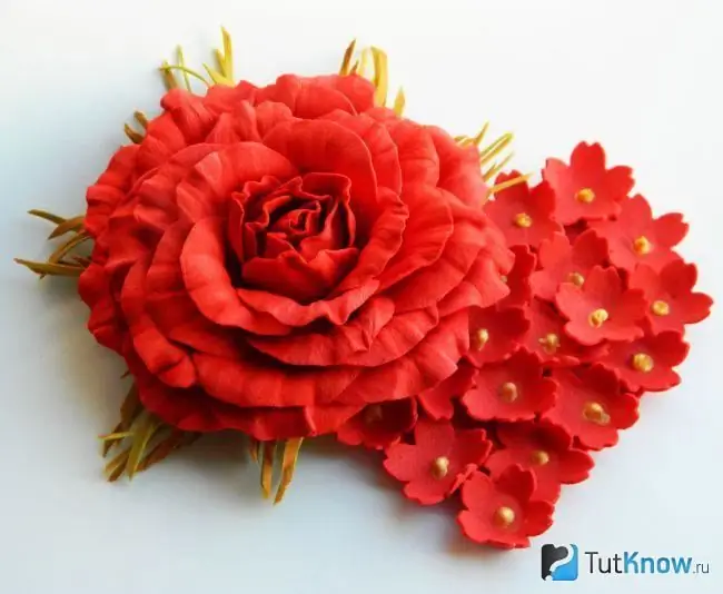 Crafts for Valentine's Day from foamiran