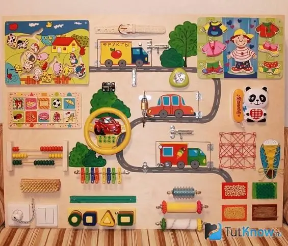 Busyboard with cars