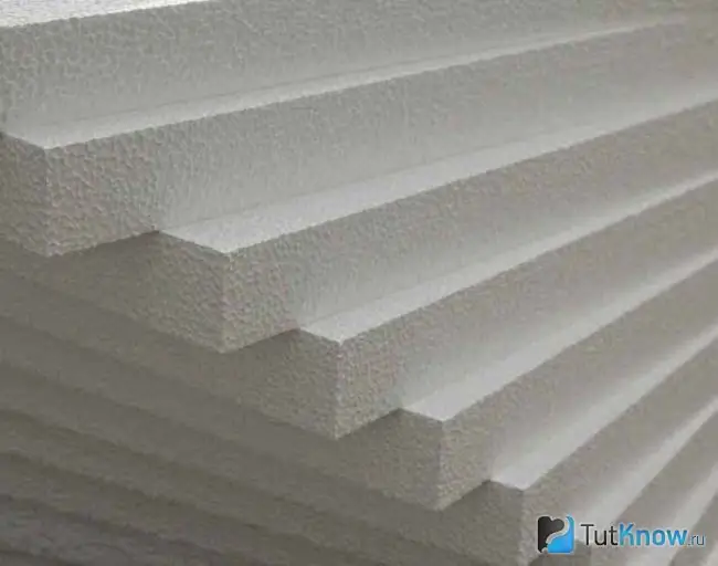 Styrofoam para sa pagkakabukod ng harapan