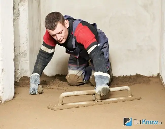 Screed beton untuk lantai self-leveling