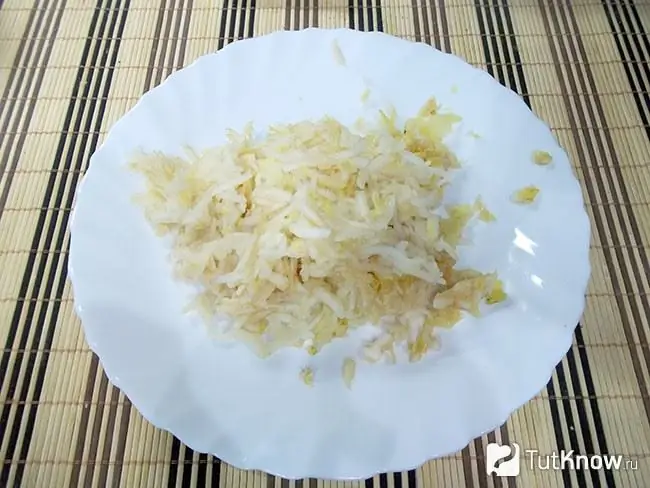 Apple grated