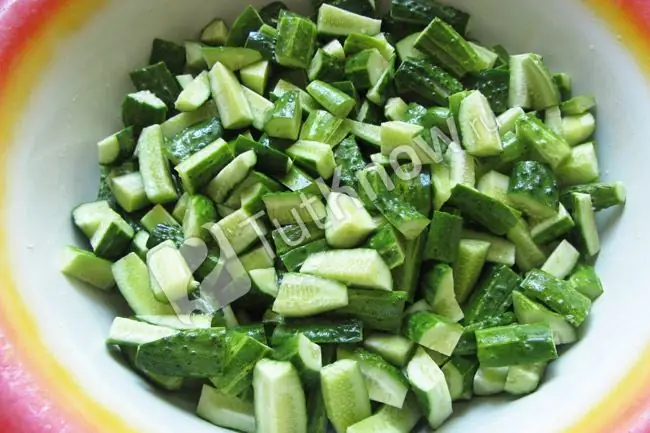 Hot cucumbers step 1