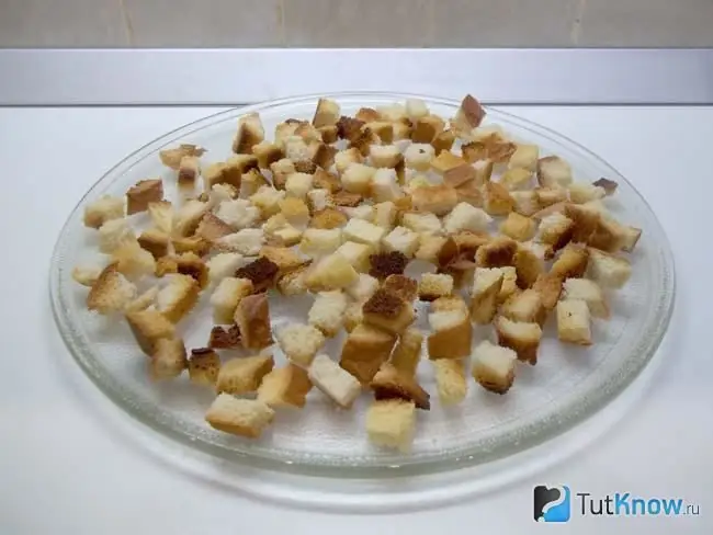 Mikrowellenfertige Croutons