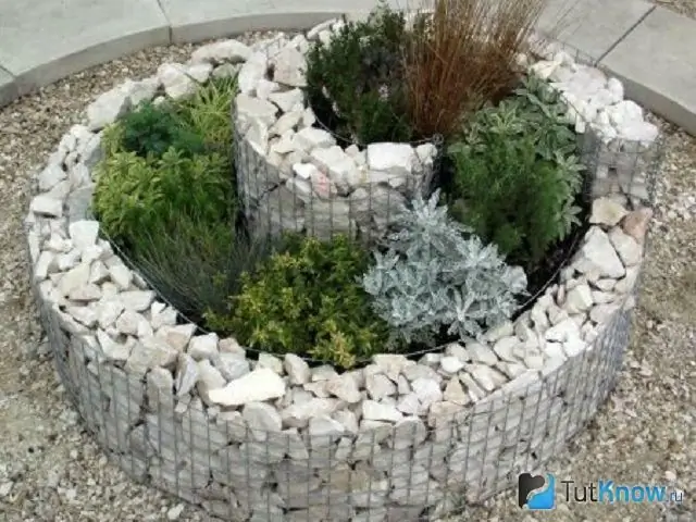 Gabion i landskapsdesign