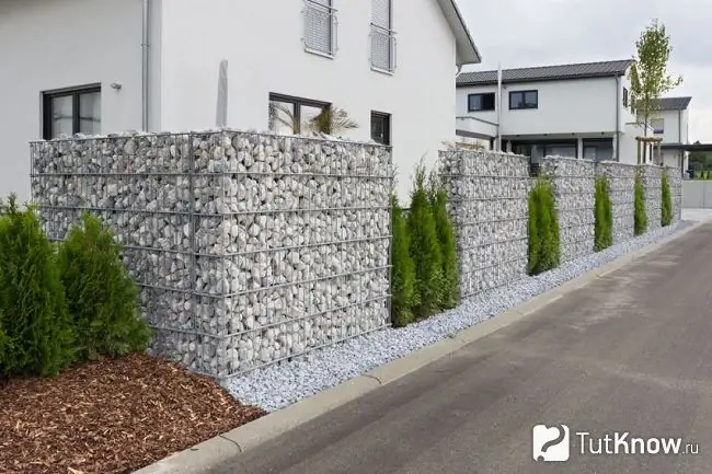 Gabion kerítés