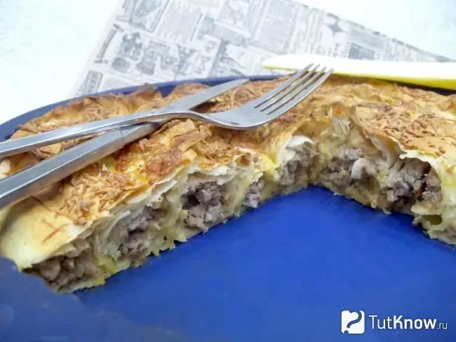 lavash burek พร้อมเนื้อ