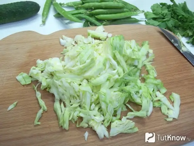 Shredded cabbage