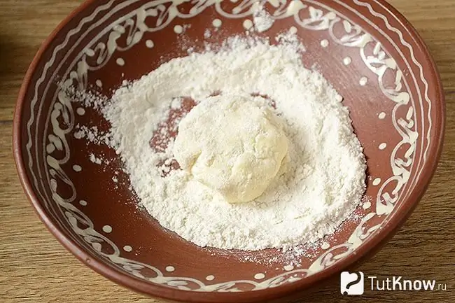 Masa para tortas de cuajada en harina