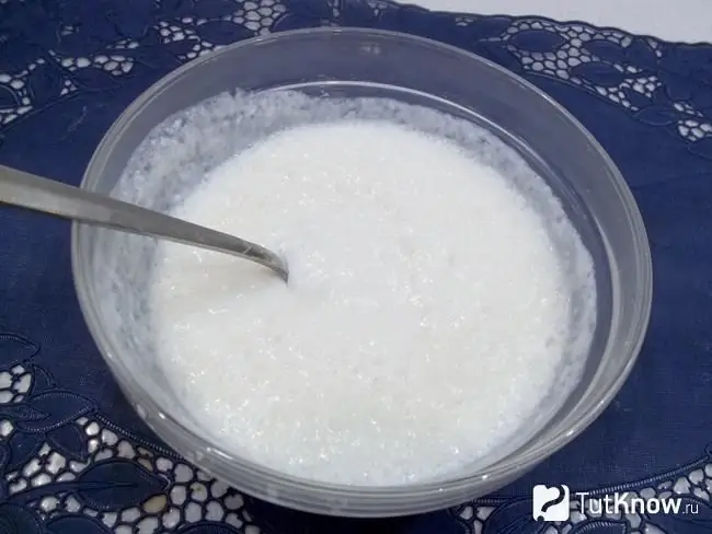 Kefir mixed with soda