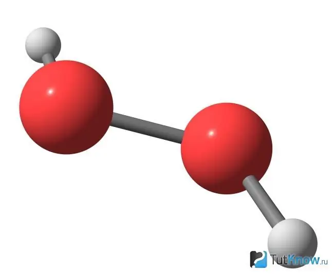 3D model vodikovega peroksida