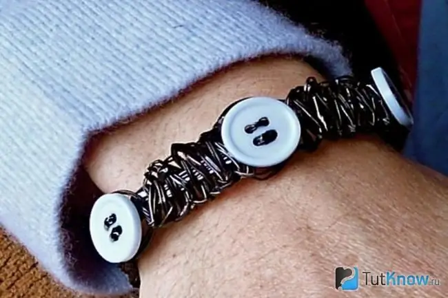 Homemade cassette tape bracelet