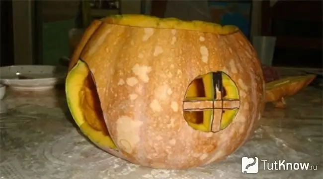 Zucca vuota per creare una casa