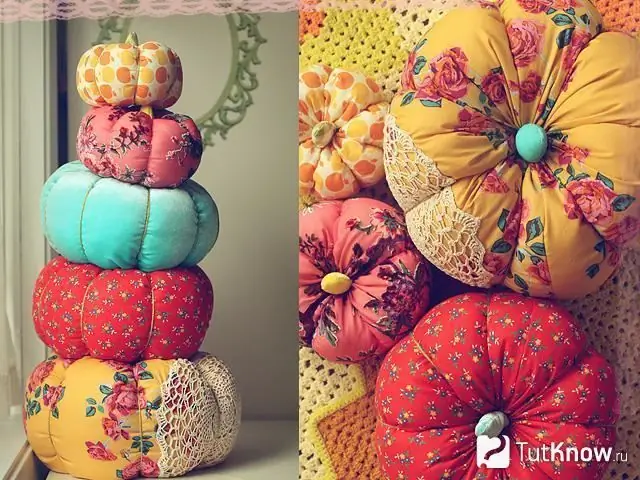 Como se ven las almohadas decorativas de calabaza