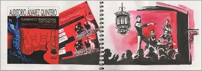 Dibujo de concierto para cuaderno de bocetos