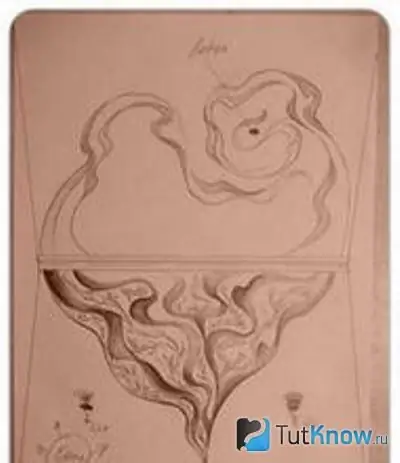 Sketch for creating embossed plaster