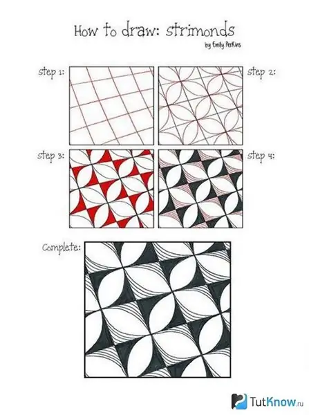 Corak Zentangle dan coretan