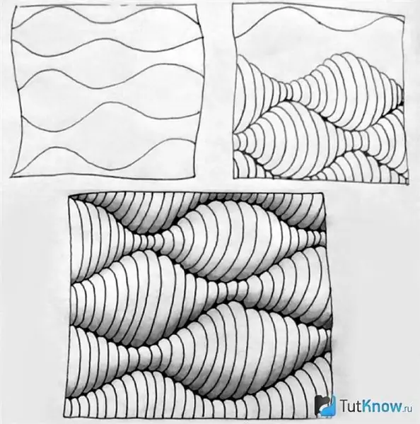 كيفية إنشاء نمط zentangle خطوة بخطوة