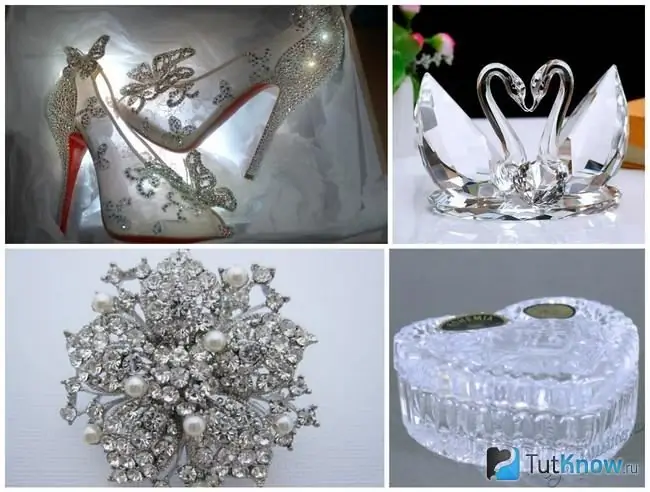 Accessoires en cristal pour le 15e anniversaire de mariage