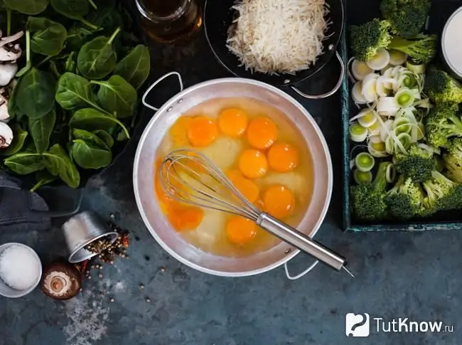 Ingredientes para frittata