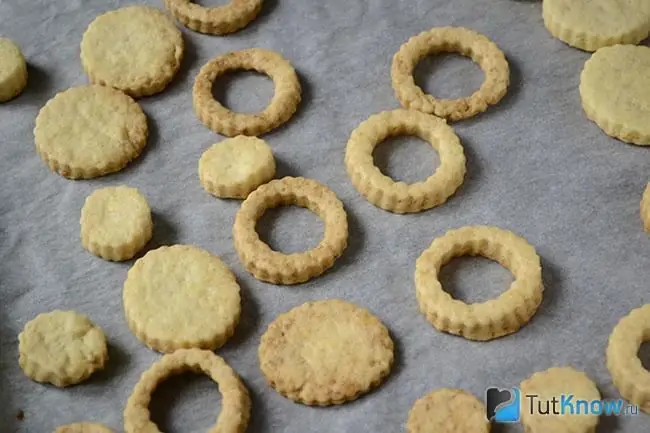 Mga blangko para sa mga cookies ng shortbread