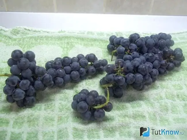 Las uvas se secan